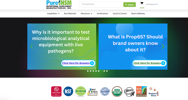PureNSM (Nutritional Supplement Manufacturers, Inc.)