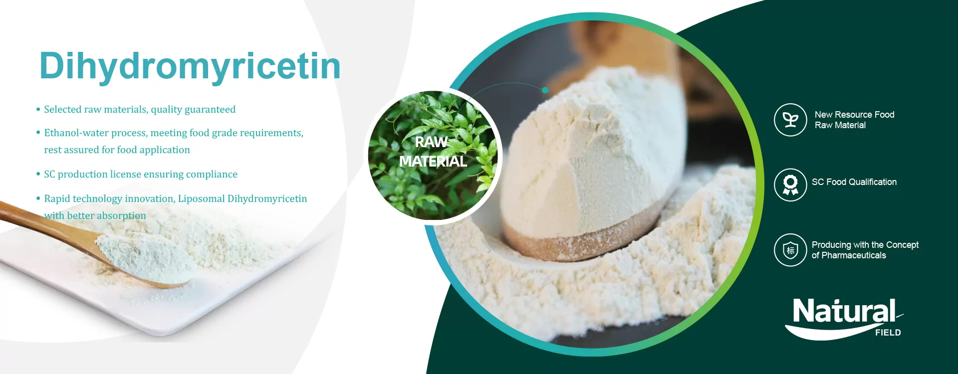 لماذا تختار الحقل الطبيعي كمصنع لمستخلص الشاي الكرمة في الصين/مسحوق ديهيدروميريستين ؟